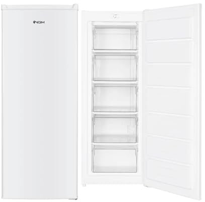 Ngm CV241WME - Congelatore Verticale a Cassetti, 168 litri, Capacità congelamento 7,8 kg/24h, Classe energetica E