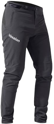 VEXALON Mountainbike-Hose, BMX-Reithose für Herren, schnelltrocknend, leicht, atmungsaktiv, Radfahren, Downhill-Fahrradhose, grau dunkel, 56