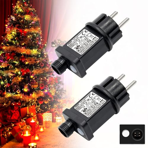 ITMNMNL Transformator für Weihnachtsgirlanden, Elektrischer Adapter mit Timer, elektrischer Adapter