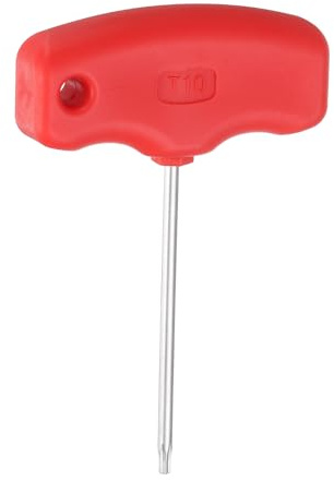 sourcing map Cacciavite Torx T10 CR-V in acciaio con manico a T e chiave a stella per porta attrezzi in schiuma CNC