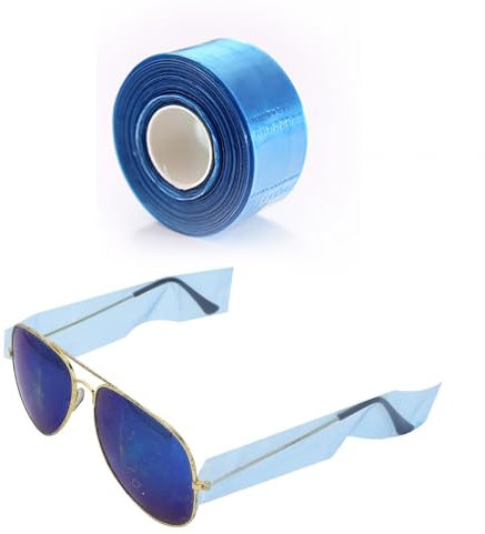 SinChic Fundas de Plástico para Gafas,Fundas para Gafas Fundas para Brazos de Gafas Patas Gafas de Protección Gafas Protección para Gafas para Teñir el Cabello para Gafas Piernas Bolsa Delgada