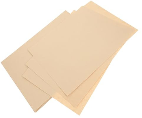 SHOWERORO 50pcs Light Brown Vintage Paper Parchment Paper for Writing Printing DIY