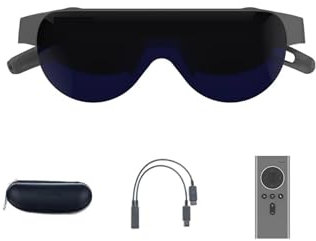 VEKELETE Gafas AR Inteligentes portátiles 4K con Pantalla de 120 Pulgadas, proyector de Juegos con visualización 3D(Standard with 256G)