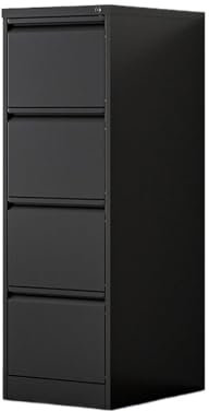 Armoire de classement en métal avec tiroirs suspendus et boîtes à cartes, pour dossiers et fournitures, grande taille