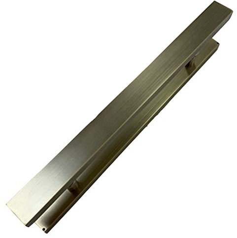 Poignée de porte coulissante moderne en bois double face en forme de H pour grange, garage et portes en verre, bronze vert, 120 cm