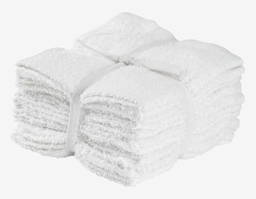 Lot de 10 lingettes réutilisables – 50/50 chiffons en chanvre et coton bio – Ultra doux, durables et respectueux de l'environnement – pour les soins du visage et du corps, 30,5 x 30,5 cm