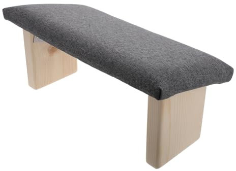 Vaguelly Klappbare Meditationsbank Aus Massivem Holz Mit Stabilem Schrägem Sitz Für Knieschutz Und Komfortables Sitzen Faltbarer Gebetshocker Für Yoga Meditation Und Spirituelle Praxis