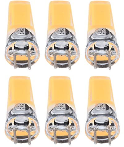 ViaGasaFamido Bulbo LED GY6.35 Facile da Installare, Prestazioni Stabili, luminosità 500lm per Soggiorno, 6 Pezzi, Lampadine Lampade a Soffitto (Bianco caldo)