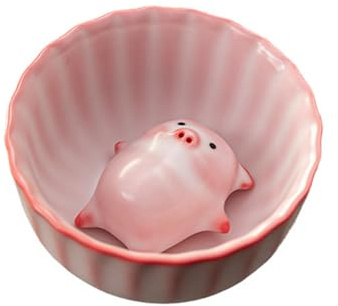 perfk Tazza Da Tè in Ceramica con Statuetta di Da Compagnia, Tazza Da Tè Kung Collezione per La Decorazione di Ufficio E Sala Da Tè, 120 ml
