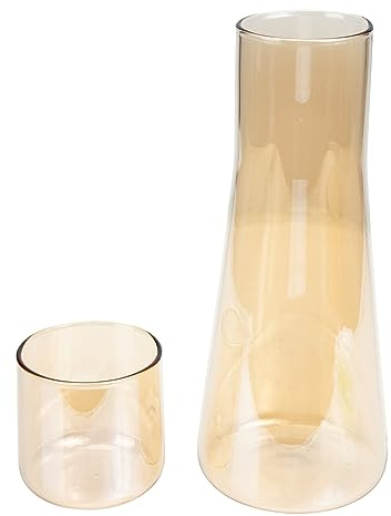 Luxshiny Botella de Agua de Vidrio con Capacidad Grande Kettle para Bebidas Frías para Jugos y Helado Diseño Elegante y para Uso Casa