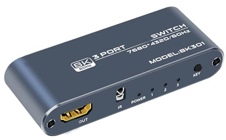 NVOQILIN Adaptador HDMI compatible con audiófilos ópticos/analógicos compatible con 8K para sonido inmersivo accesorio de cine en casa
