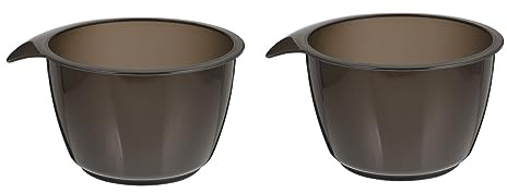 Vaguelly 2 pièces Lot de Bols de Coloration Cheveux Plastique avec Poignée Ergonomique Bol Mélange Réutilisable pour Salon et Usage Domestique Outil Coiffure Compact et Pratique