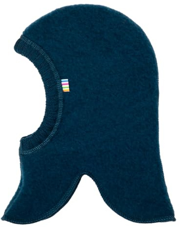 Joha Baby Kinder Schalmütze Wollfleece Merinowolle, Größe:48, Farbe:dunkeltürkis