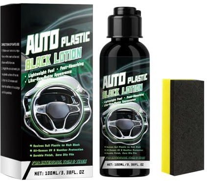 Zasdvn Produit d'entretien pour pièces en plastique de voiture - 100 ml - Nettoyant pour intérieur de voiture - Rafraîchisseur pour tableau de bord et coussins - Pour coussin, tableau de bord