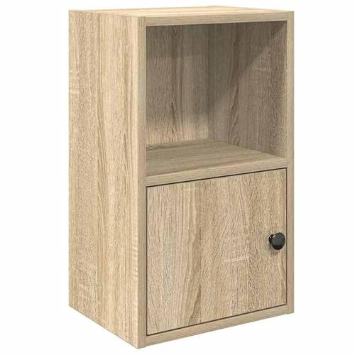 Eleganz Estantería de roble Sonoma 31 x 24 x 52 cm de material de madera – Sistema de estantería para salón, cocina y oficina – mueble estable con mucho espacio de almacenamiento