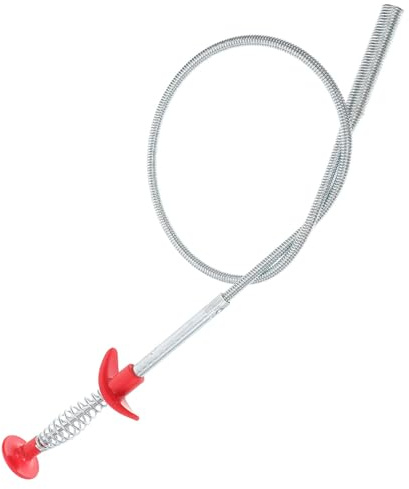 ELEOUTI Flexible Abflussreinigungs Kralle 60cm aus Elastischem Metall Haarfänger für Spülbecken und Rohre Abflussstopfen Entferner für Bad und Küche