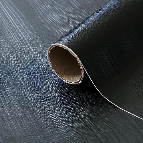 d-c-fix vinilo adhesivo muebles Quadro negro unicolor effecto madera - autoadhesivo impermeable decorativo para cocina, armario, puerta, mesa papel pintado forrar rollo láminas 67,5 cm x 1,5 m