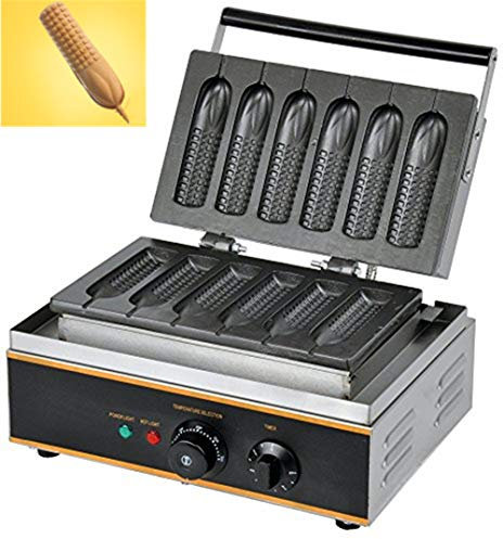 Hanchen Gewerbliche Nutzung Elektrische 6 Stück Corn Dog Lolly French Hot Dog Muffin Waffel Maker Baker Eisen FY-111(220 V)