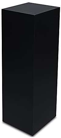 STEMA Seyfried Dekosäule innen/außen, Säule/Podest/Sockel in 3 Größen (Schwarz Matt, Innensäule 80x25x25 cm)