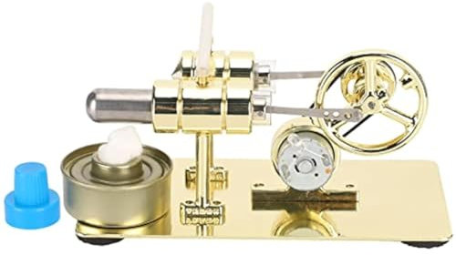 Fdit Heißluft-Stirlingmotor Motormodellzylinder Stirlingmotor Wissenschaftliche Physik Spielzeugausbildung Sternspielzeug für Kinder Kinder Herausforderndes