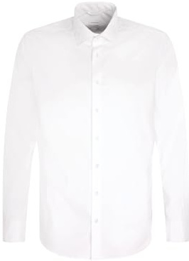 Chemise business homme Seidensticker - coupe slim - repassage facile - col Kent - manches longues - coton mélangé
