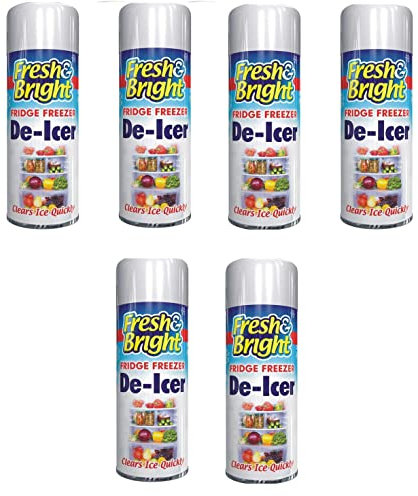 SDMAX Fridge Freezer De-Icer Spray, Quick Ice Remover, Anti-Bacterial, Fast-Acting Formula, Anti-Bacterial Speed Up Defrost Cleaner, Fridge Cleaner,200ml (Pack of 6)