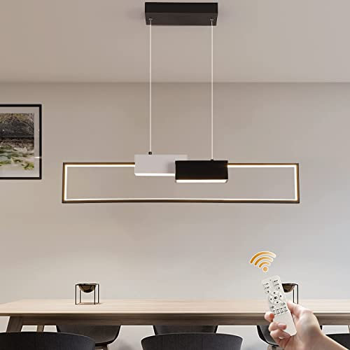 Oninio Moderna Lampadario a Sospensione Lampadario led Soffitto Dimmerabile, Lampada da Tavolo da Pranzo per Cucina, Soggiorno, Camera da Letto (40W)