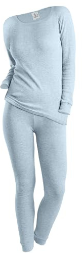 OCERA Thermo Unterwäschen Set für Damen und Mädchen, Warme Thermounterwäsche für den Winter, Ski, Snowboard, zum Wandern oder zuhause, weiche angeraute Innenseite