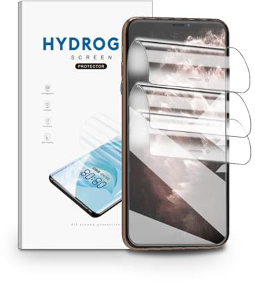 nvskvd Hydrogel Folie für iPhone 11 Pro Max, 3 Stück TPU Displayschutzfolie HD Klar, Flexibel Folie Fingerabdruck-ID Unterstützt, Schutzfolie Selbstheilend