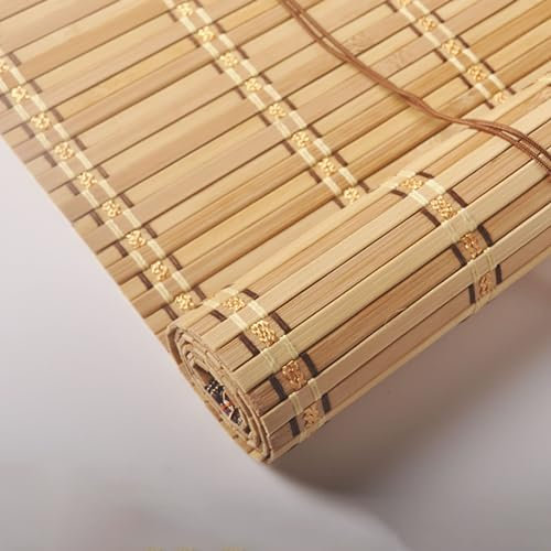 SGSKEIEY Tende in Bambu da Esterno Naturale in Legno di bambù Home Balcone Privacy Veneziane per filtraggio della Luce Domestica per Interni ed Esterni (75cmx240cm/30x94in,B)