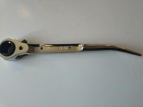 BBI LTD Flat Scaffold Spanner/Ratchet Podger 19 & 21 Double Action Steel Spanner 12 Long Tail