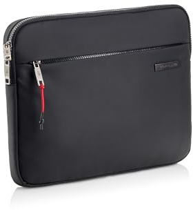 Miquelrius - Funda para portátil 13” y 14”, Protección 360°, Interior acolchado y suave, Tejido sarga repelente al agua, Sistema de fijación interno, Bolsillo exterior con cremallera