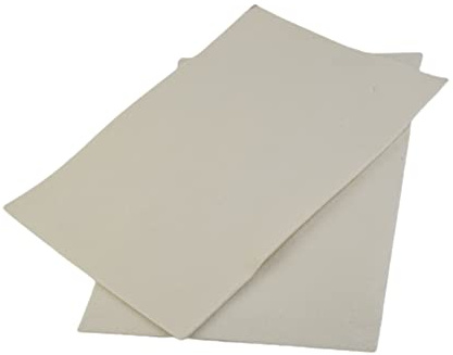 2Pcs Ceramic Fiber Paper, for A4 3mm High Temperature Ceramic Fiber Rectangle Paper Insulation Gasket Paper, Exhaust Pipe Oven Chimney Glass Gasket Sealing Material for Stove Furnace Fireplace