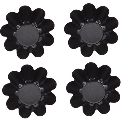 COLLBATH 12pièces Moules À Tartelettes Acier Au Réutilisables Forme De Fleur Antiadhésifs Faciles À Nettoyer Idéals Pour Pâtisserie À Domicile Hôtels Restaurants