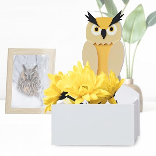 Lankio Eulen-Übertopf, Haustier-Form, Gartentöpfe für Innen- und Außenbereich, Garten, Dekoration, niedlich, Überraschungsgeschenke/Souvenirs für Tierliebhaber