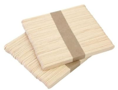 DIYEAH 400stücke Holzstäbchen Zum Basteln Naturfarbene Eisstäbchen Diy-holzstäbchen Für Leckerli-stäbchen Und Heimwerkerarbeiten