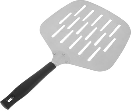 INOOMP Pala per pizza in acciaio inox con fori - Spatola per pizza antiaderente per un facile trasferimento - Spatola per pala da forno con fori