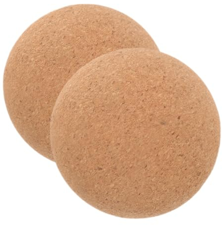 GALPADA 2 Stück Kork Massageball Kleiner Faszienball aus Hochwertigem Kork Langlebig und Formstabil Vielseitig für Yoga Fitness und Nackenmassage zur Selbstmassage und Muskelentspannung