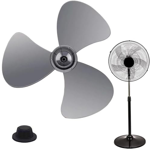 Generisch Ventilatore a piantana di ricambio – Ventilatore da terrazza a ali | 40 cm ventola di ricambio con copertura del dado per casa, giardino, officina