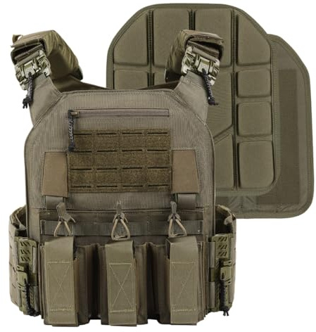 VOTAGOO GEAR Taktische Weste, Schnellverschluss, leichte Airsoft-Weste, verstellbare Gewichtsweste für Outdoor-Jagdtraining