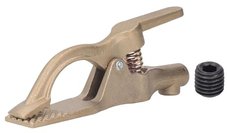 Morsetto di messa a terra per saldatura in ottone, morsetto per filo di messa a terra con apertura da 35 mm, clip di messa a terra resistente all'ossidazione ad alta conduttività