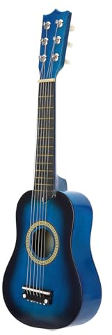 Taidda Akustisches Kindergitarren-Musikinstrument aus Holz in Farbe für Kinder – Umweltfreundliches Mini-Gitarrenspielzeug Zur Förderung des Musikinteresses – Leichte Kindergitarre für