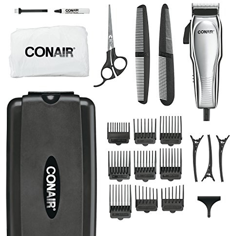 ConairMAN Hair Clippers for Men, 21-Piece Home Hair Cutting Kit