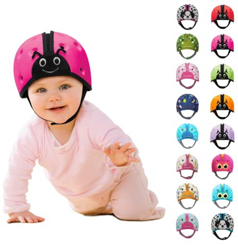SafeheadBABY: Preisgekrönter Sicherheitshelm für Kleinkinder, Krabbel- und Laufhelm für Babys, Kopfschutz für Kleinkinder, erweiterbar und verstellbar, Ultraleicht, getestet und Zertifiziert