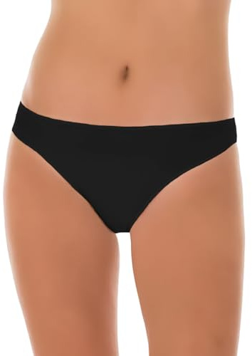GARDA - 6 Slip Donna Vita Bassa, Slip Mini in Cotone Elasticizzato Art. 3900 (Nero, M)