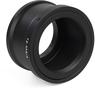 T2-M4/3 Objektiv Adapter kompatibel mit Panasonic Micro 4/3 MFT Kamera T-Mount Mikro Four Thirds