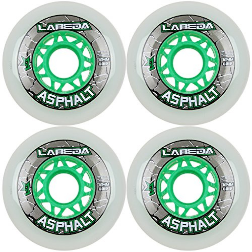 LABEDA WHEELS Inline Roller Hockey GRIPPER ASPHALT OUTDOOR WHITE (72)