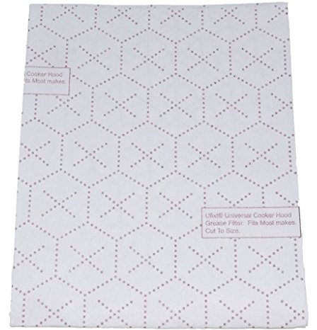 Ufixt Universal Cooker Hood Grease Filter 47 × 57 cm – Cut-to-Size Sheet with Red-Line Indicator – Fits Most Extractor Hoods