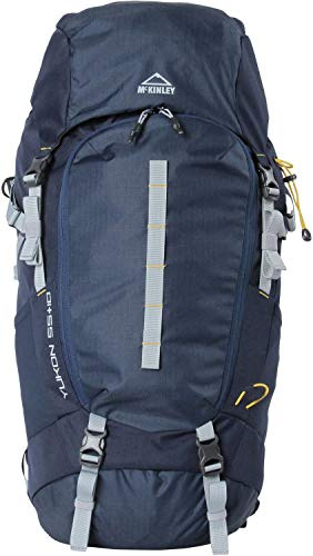 McKINLEY Uni Rucksack Trek-Rucksack Yukon 55 + 10 Iv, Navy/Grau/Olive, 55, 276006