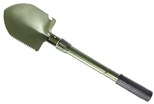 WangLx Folding shovels Mini Pelle Pliante Pelle de Survie Multifonctionnelle, Pelle Poignée en Caoutchouc pour Camping Randonnée Jardinage Barbecue, Green